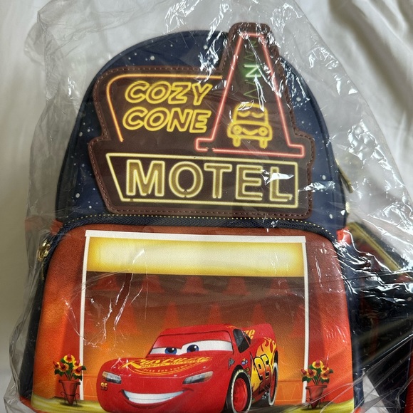 🚨NEW🚨Cars Cozy Cone Motel Glow Backpack & Wallet- Loungefly - Picture 11 of 15